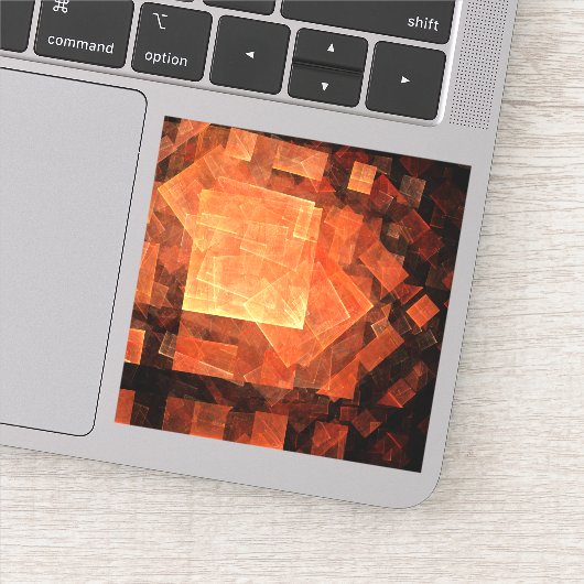 Venster Lichte Abstracte Kunst Sticker (Detail)