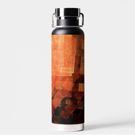 Venster Lichte Abstracte Kunst Waterfles (Achterkant)