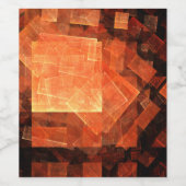 Venster Lichte Abstracte Kunst Wijn Etiket (Enkel label)