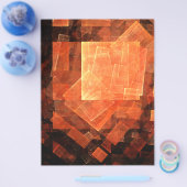 Venster Lichte Abstracte kunstbrochure Flyer (Enkel)