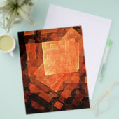 Venster Lichte Abstracte kunstbrochure Flyer (Voorkant /achterkant)