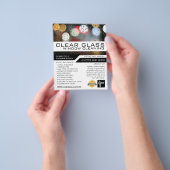 Venster Lichten, venster reinigen Adverteren Flyer (Hand)