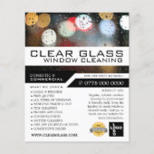 Venster Lichten, venster reinigen Adverteren Flyer (Voorkant)