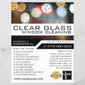 Venster Lichten, venster reinigen Adverteren Flyer (Voorkant)