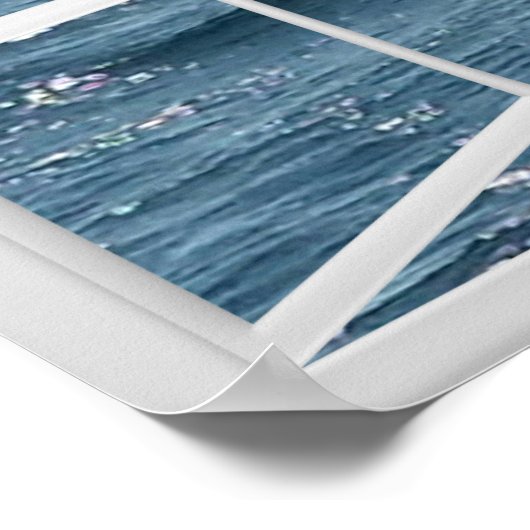 Venster Lijst met walvis Poster (Hoek)