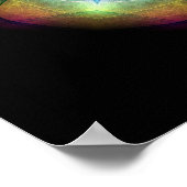 Venster lila Glas in lood Poster (Hoek)