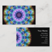 Venster lila Glas in lood Visitekaartje (Voorkant / Achterkant)