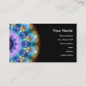 Venster lila Glas in lood Visitekaartje (Achterkant)