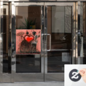 Venster maskerade vastkleven raamsticker (Kantoordeur)