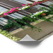 Venster met bloemen (Italië) Poster (Hoek)