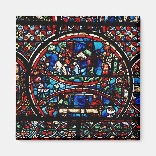 Venster met de Goede Samaritaan Magneet (Voorkant)