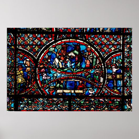 Venster met de Goede Samaritaan Poster (Voorkant)