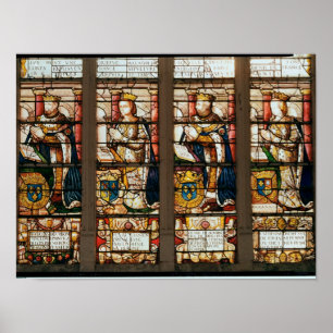 Venster met Francois de Bourbon Poster