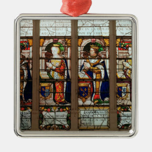 Venster met Jacques de Bourbon Metalen Ornament