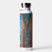 Venster met Suncatcher met uitzicht op de oceaan Waterfles (Rechts)