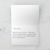 Venster met Windows, Realtor of Mortgage Lender Bedankkaart (Binnen)