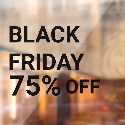 Venster Moderne winkel Zwart venster op vrijdag Ve Raamsticker (Vel 2)