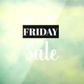 Venster Moderne winkel Zwart venster op vrijdag Ve Raamsticker (Vel 3)