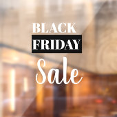 Venster Moderne winkel Zwart venster op vrijdag Ve Raamsticker (Vel 2)