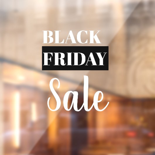 Venster Moderne winkel Zwart venster op vrijdag Ve Raamsticker (Vel 2)