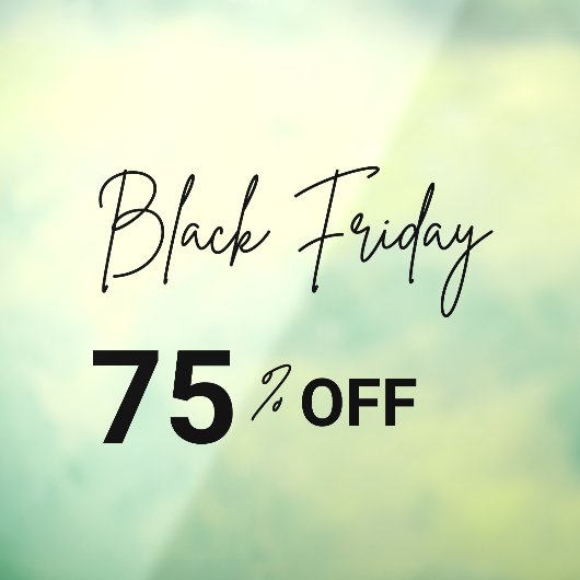 Venster Moderne winkel Zwart venster op vrijdag Ve Raamsticker (Vel 3)