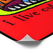 Venster Monster afdrukken Poster (Hoek)