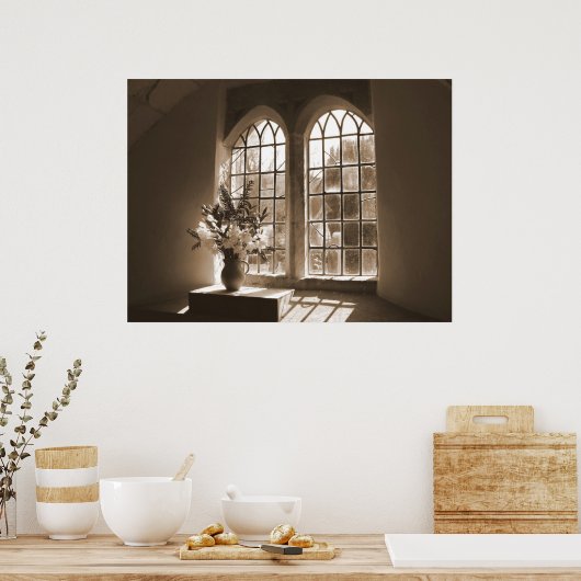 Venster Morning Light Church Poster (Keuken)