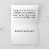 Venster naar de sol feestdagen kaart (Binnen)