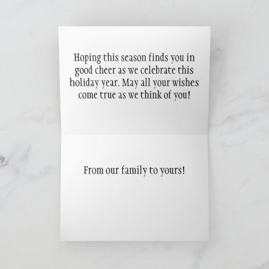 Venster naar de sol feestdagen kaart (Binnen)