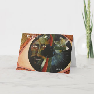 Venster naar de sol feestdagen kaart