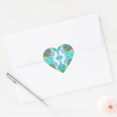 Venster naar Hemel Ruimtekunst Hart Sticker (Envelop)