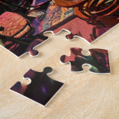 Venster naar Paradise - Beachside Pop Art Legpuzzel (Zijkant)