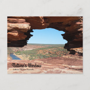 Venster natuur briefkaart
