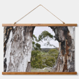 Venster natuur hangend wandkleed