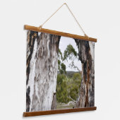 Venster natuur hangend wandkleed (Gebogen)