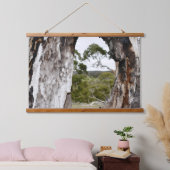 Venster natuur hangend wandkleed (Slaapkamer)