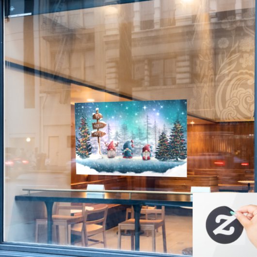 Venster Noordpool Raamsticker (Cafe Raam)