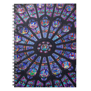 Venster Notre Dame-Roos notebook Notitieboek