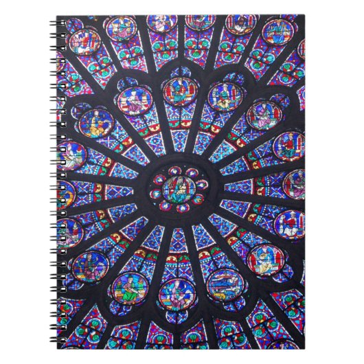 Venster Notre Dame-Roos notebook Notitieboek (Voorkant)