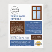 Venster Ontwerp, Venster & Deuren Fitter Company Flyer (Voorkant)