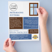 Venster Ontwerp, Venster & Deuren Fitter Company Flyer (Hand)