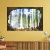Venster op Cwm Canvas Print (Insitu (Woonkamer))