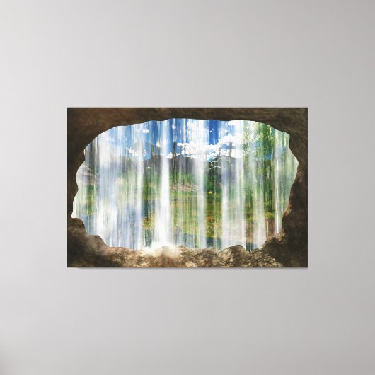 Venster op Cwm Canvas Print (Voorkant)