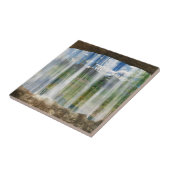 Venster op de Cwm Decorative Tegel / Trivet Tegeltje (Zijkant)