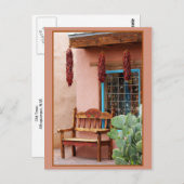 Venster Oude stad Albuquerque Briefkaart (Voorkant / Achterkant)