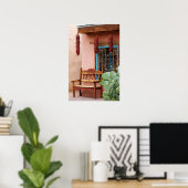 Venster Oude stad Albuquerque-winkel Poster (Thuiskantoor)