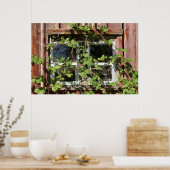 Venster overschrijden poster (Keuken)