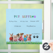 Venster Pet Sitting Sign Decaal Raamsticker (Huis)