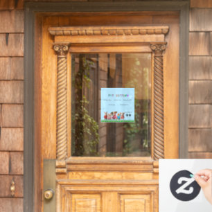 Venster Pet Sitting Sign Decaal Raamsticker