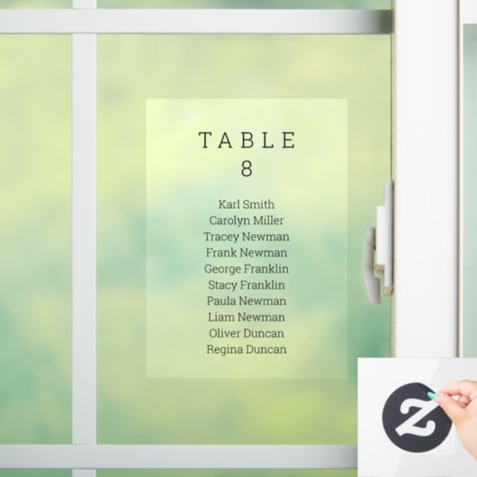 Venster Plakken Minimale bruiloft Zitting Grafiek Raamsticker (Huis)